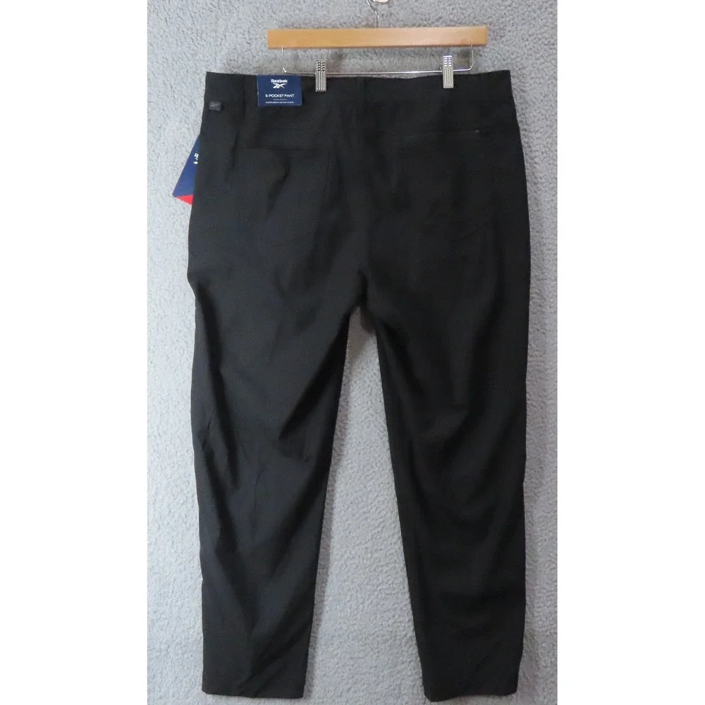 Reebok Voyager 5-Pocket Pant Mens XL‎ 38 x 30 Black Performance Trousers NEW
